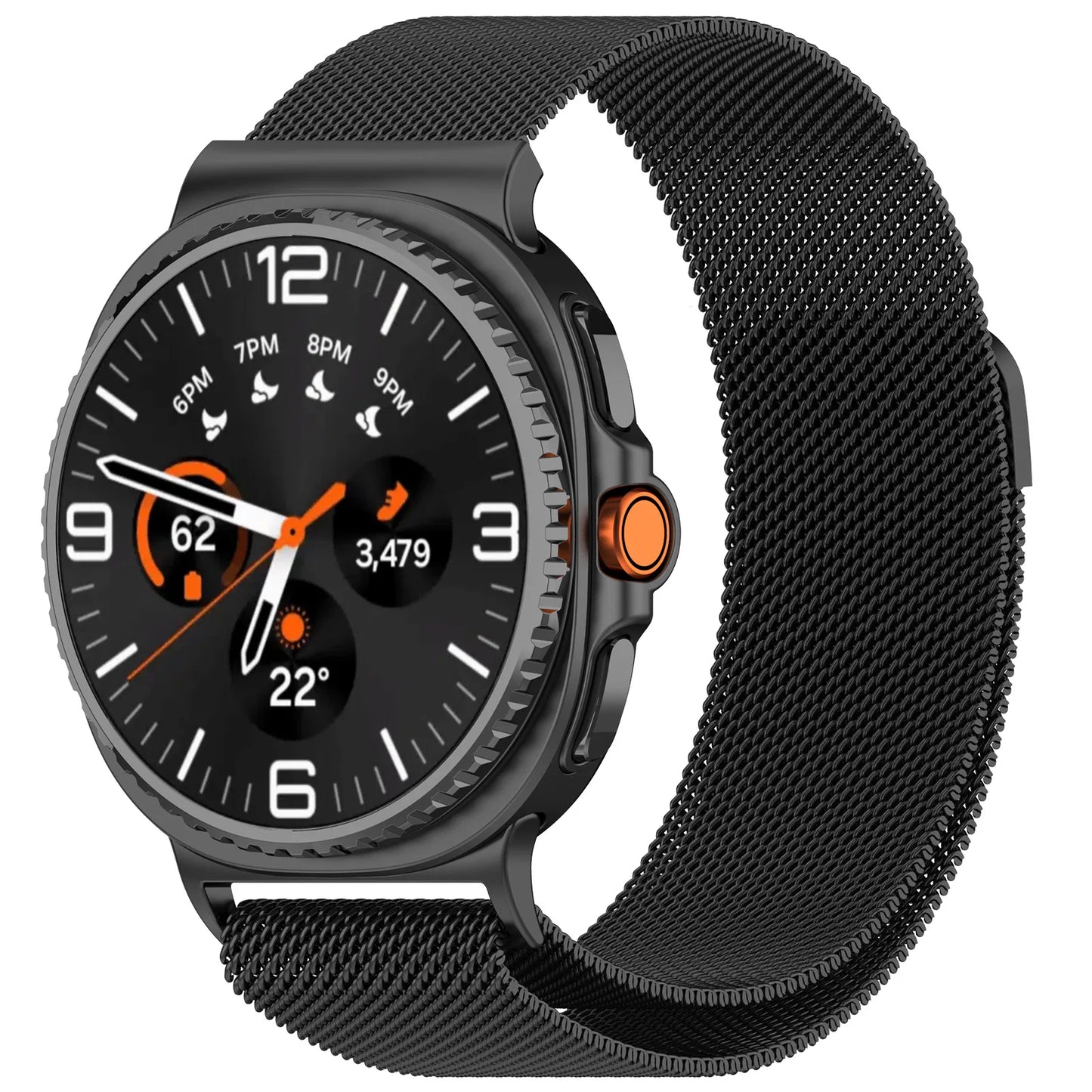 Samsung-Armband | Galaxy Watch 8 (Milanaise-Edelstahl)